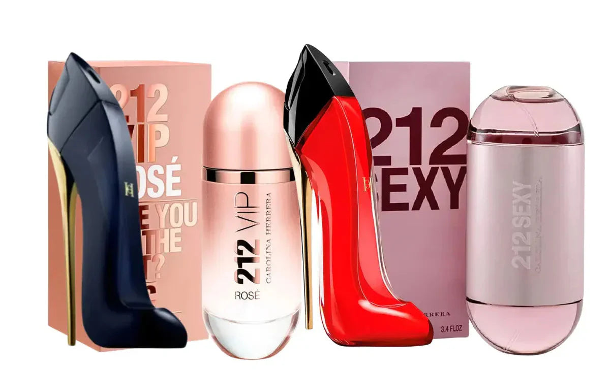 4 smaržu komplekts | Good Girl, Good Girl Very, 212 Vip Rose, 212 Sexy
