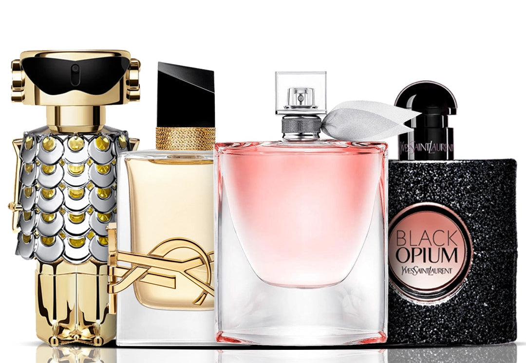 4 smaržu komplekts | Libre + La Vie Est Belle + Black Opium + Fame 100 ml