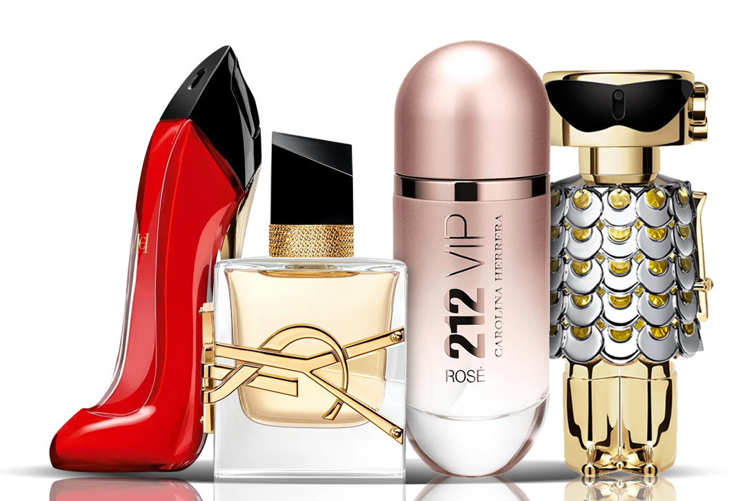 4 smaržu komplekts | Very Good Girl + Libre + 212 VIP Rose + Fame 100ML